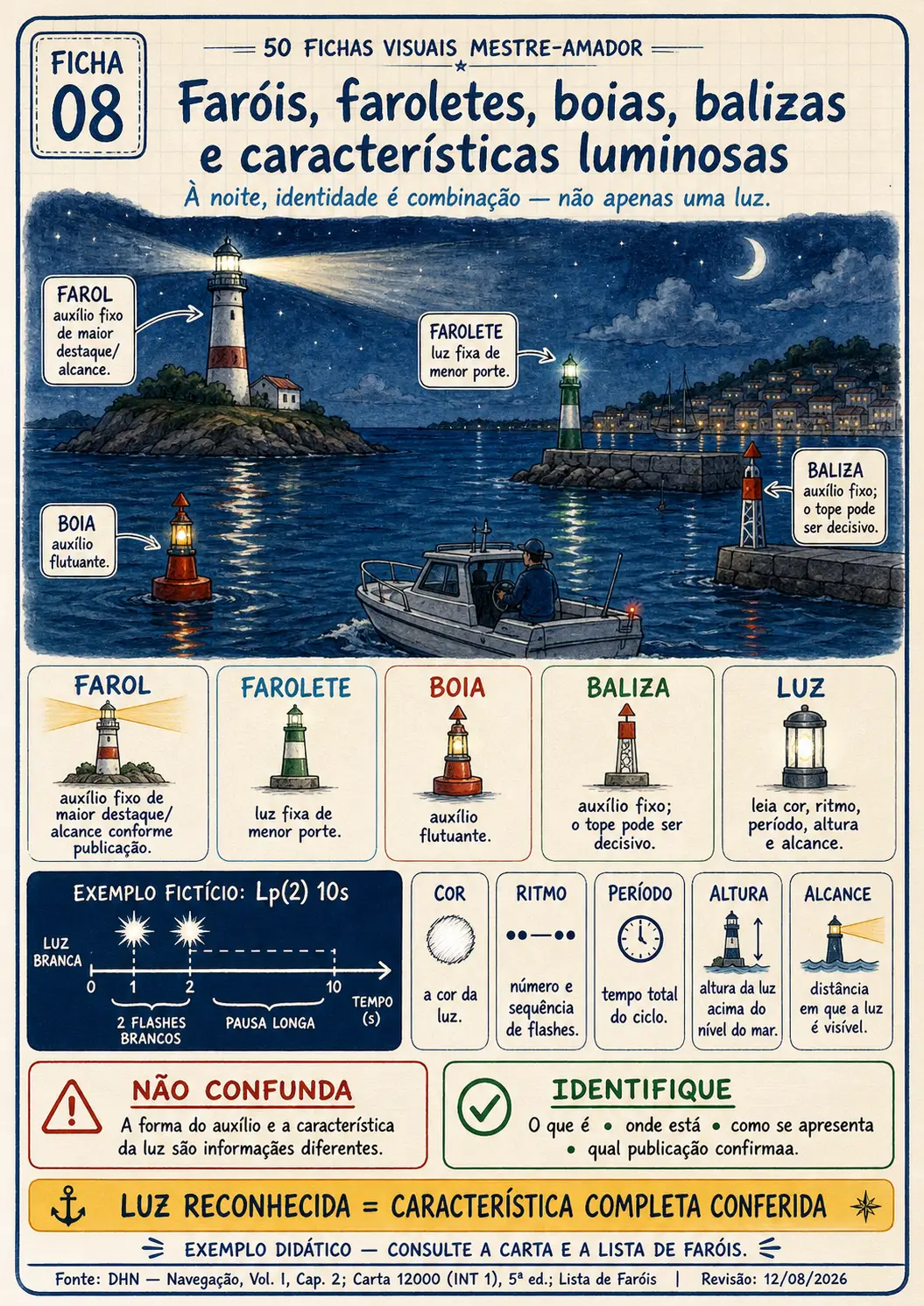 Prévia da ficha Faróis, Faroletes, Boias, Balizas e Luzes